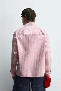 MICKEY MOUSE PATCH STRIPED SHIRT HARRY LAMBERT FOR ZARA X DISNEY