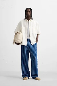CONTRAST EMBROIDERY SHIRT