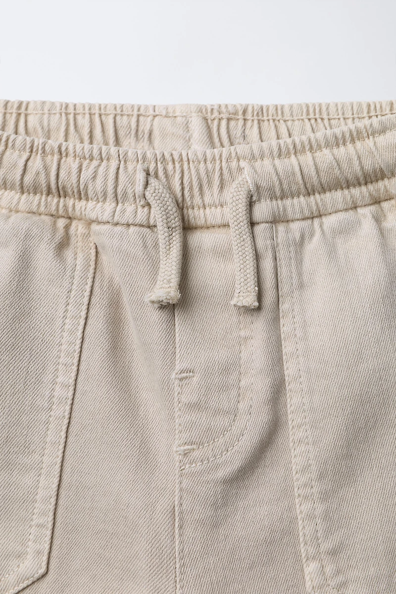 TWILL CARGO JOGGER PANTS