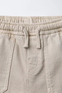 TWILL CARGO JOGGER PANTS