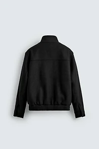 ZIPPERED CLOTH JACKET