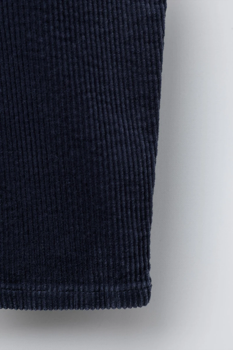 SALOPETTE LONGUE EN VELOURS CÔTELÉ