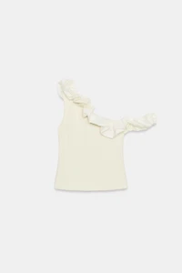 ASYMMETRIC BOUCLÉ TOP