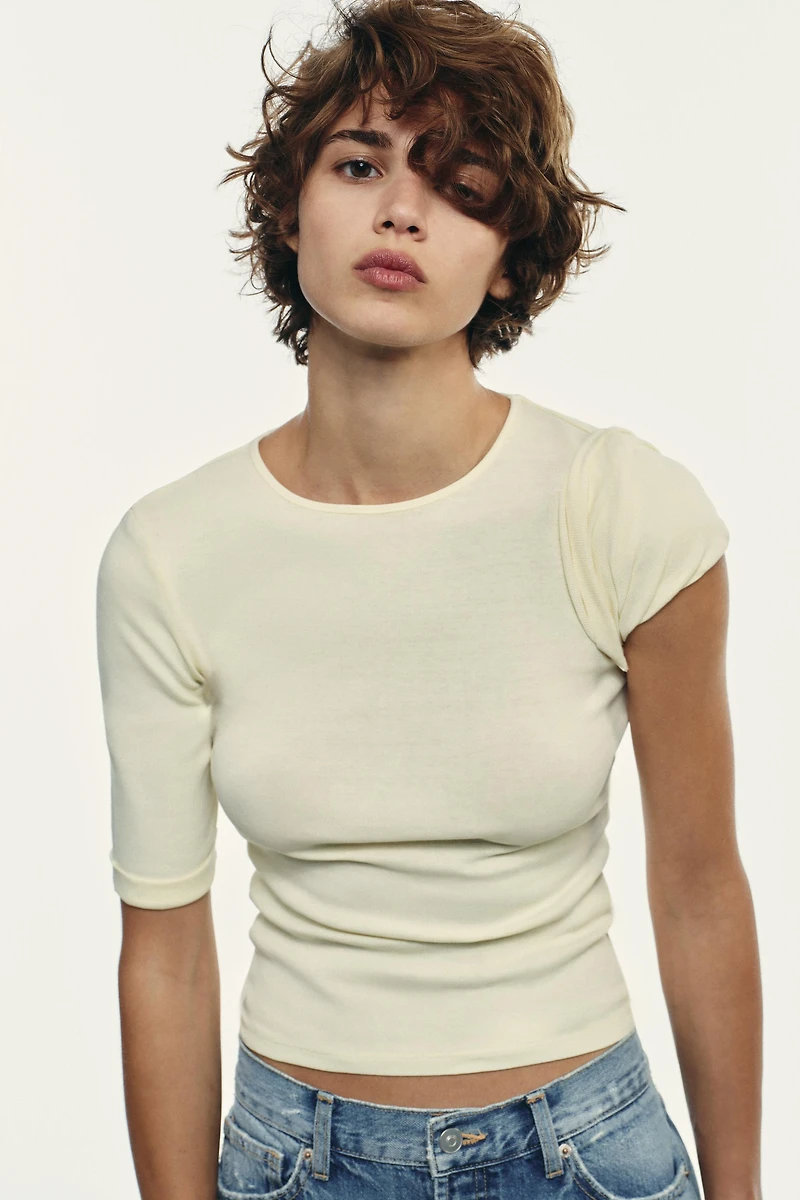 WASHED COTTON T-SHIRT