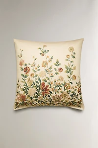 TAIE D’OREILLER SATIN IMPRIMÉ FLEURS