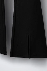 ENSEMBLE SWEAT-SHIRT ET LEGGING FLARE À INSCRIPTION