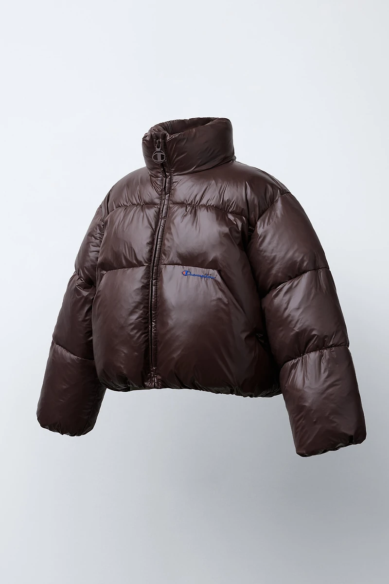 CHAMPION ® X ZARA EMBROIDERED PUFFER JACKET