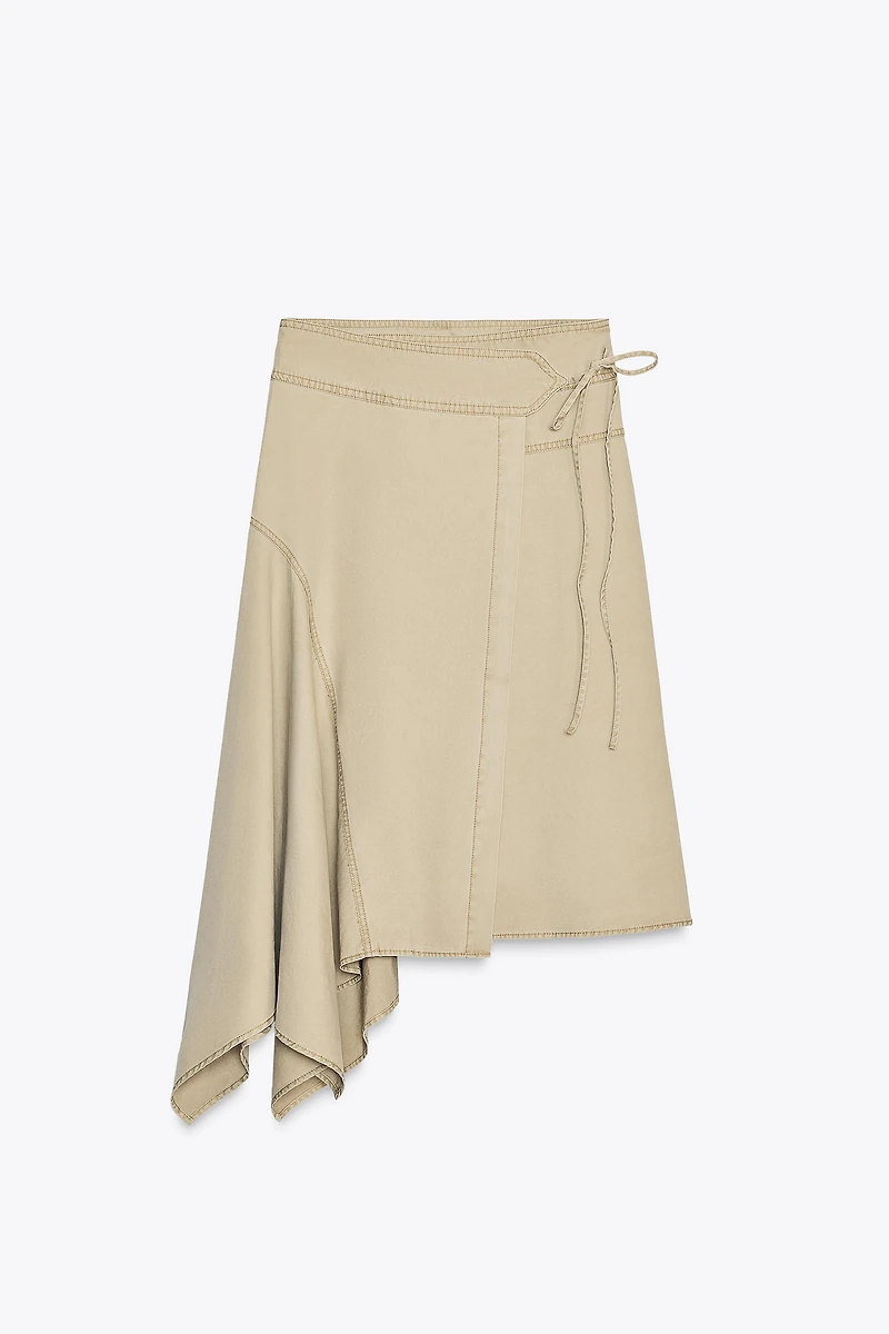 ASYMMETRIC WRAP SKIRT