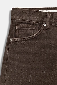SHORT EN DENIM TRF COULEUR TAILLE MI-HAUTE