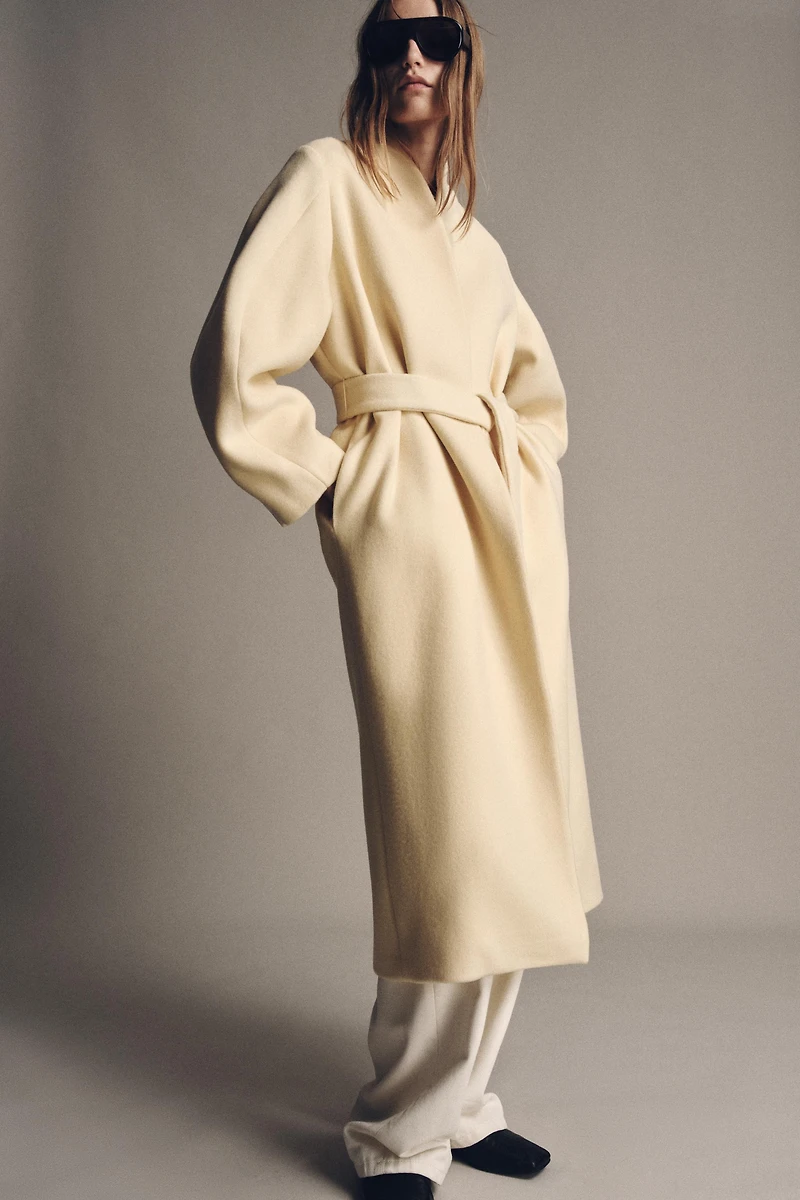 OVERSIZED WOOL BLEND COAT ZW COLLECTION