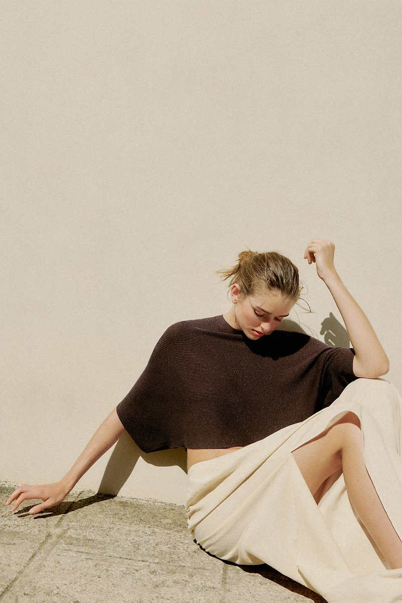 CROPPED CAPE JUMPER