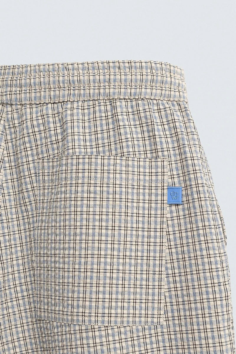 SHORT À CARREAUX TEXTUR