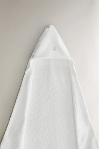 SERVIETTE DE BAIN CAPUCHE BÉBÉ ÉLÉPHANTS