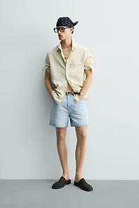 BERMUDA EN JEAN COUPE RELAX