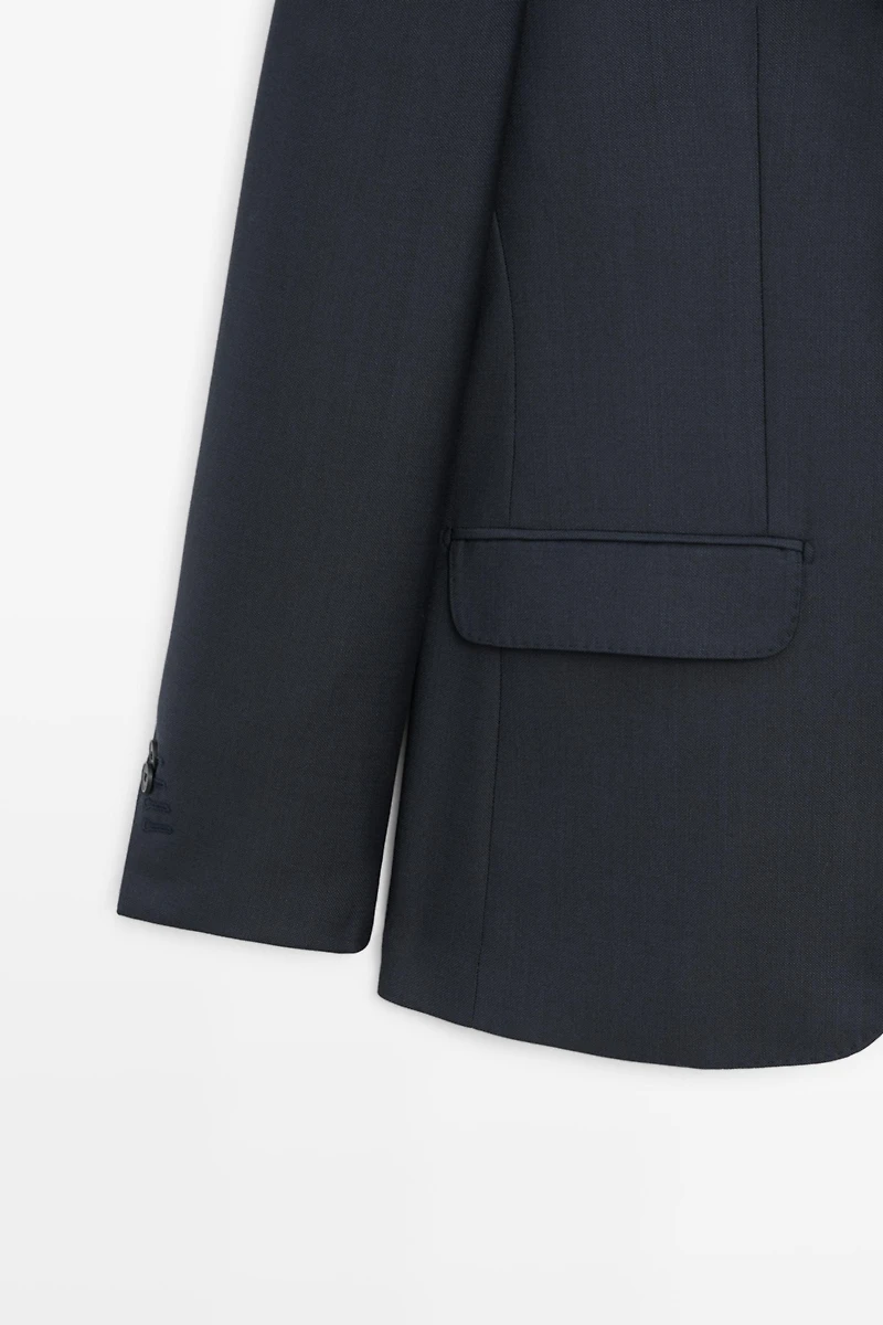 100% wool suit blazer