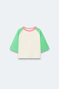 2-14 YEARS/ CONTRAST RAGLAN SLEEVE T-SHIRT LIMITED EDITION