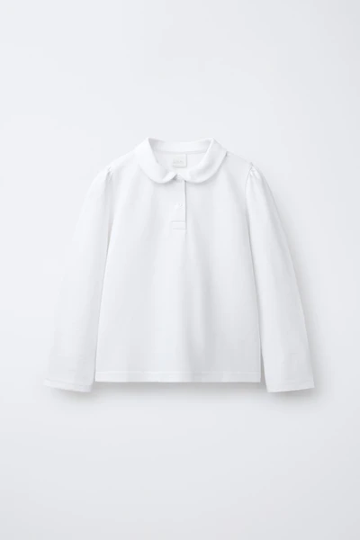 PIQUÉ PETER PAN COLLAR POLO SHIRT
