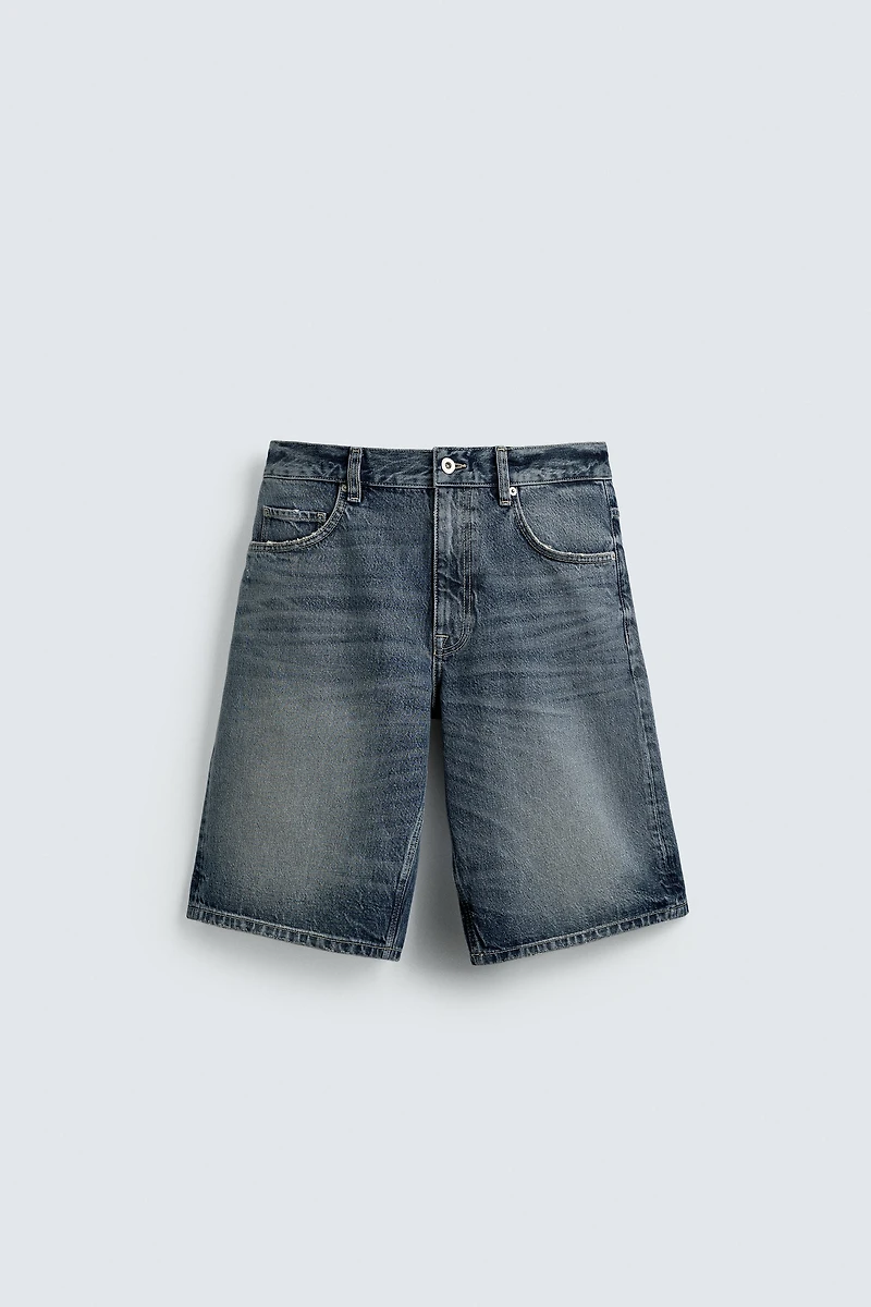 RELAXED FIT DENIM SHORTS