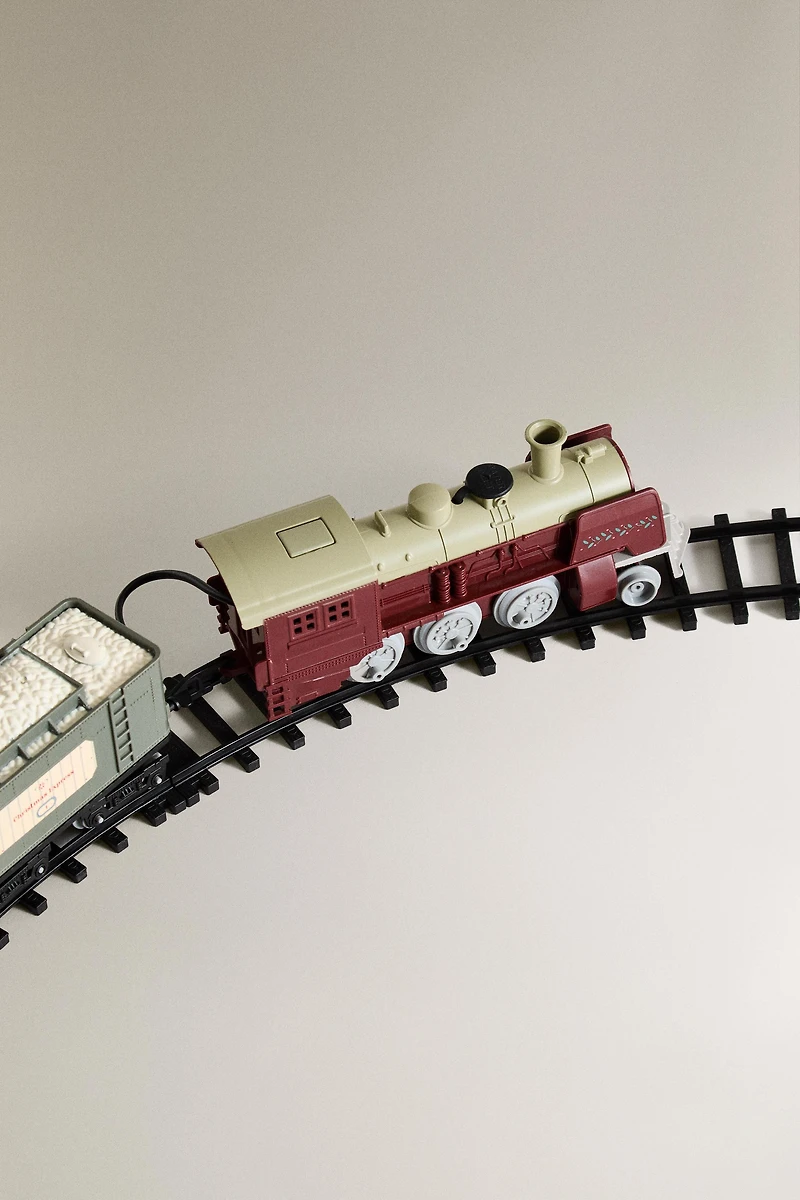 CHILDREN'S CHRISTMAS STEAM TRAIN TOY SET