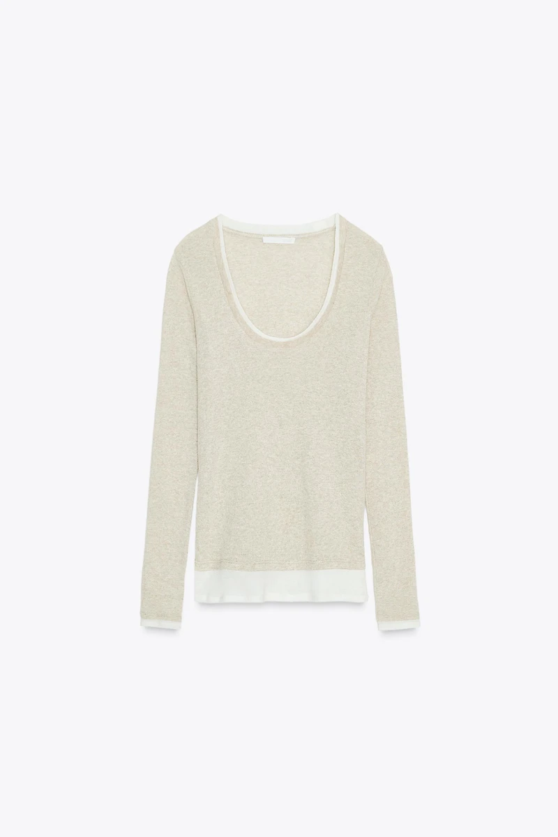 T-SHIRT EFFET DOUBLE