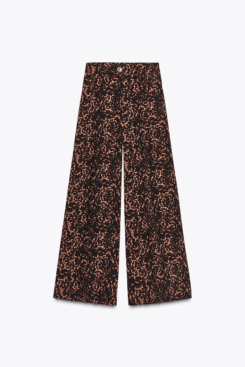 ANIMAL PRINT PALAZZO PANTS