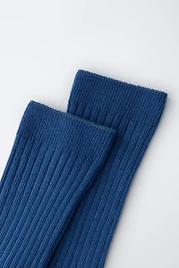 LONG RIBBED SOCKS