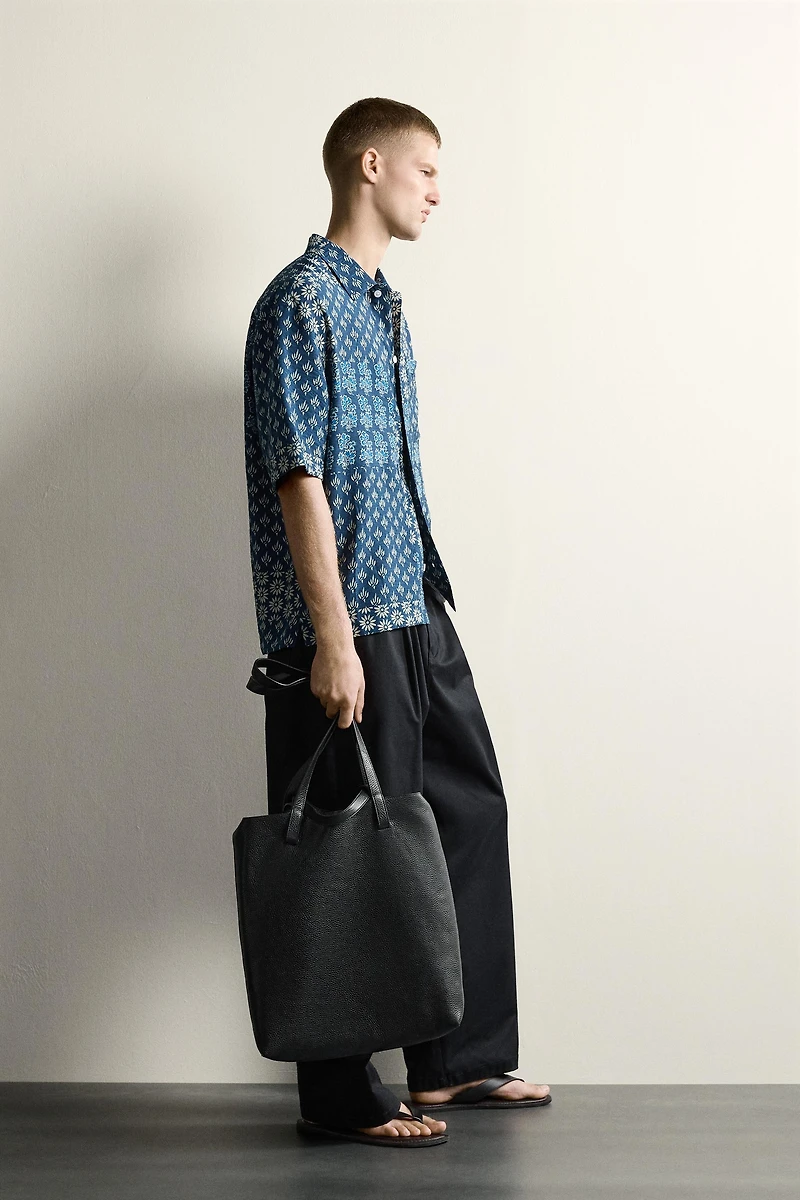 CHEMISE RELAXED FIT À IMPRIMÉ PATCHWORK
