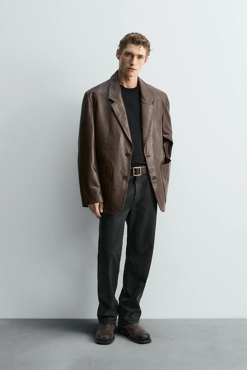 LIMITED EDITION LEATHER BLAZER