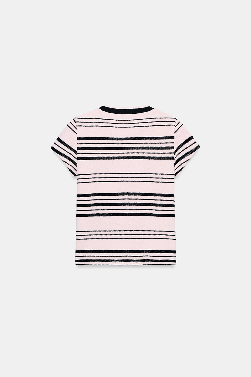 STRIPED BUTTONED TOP