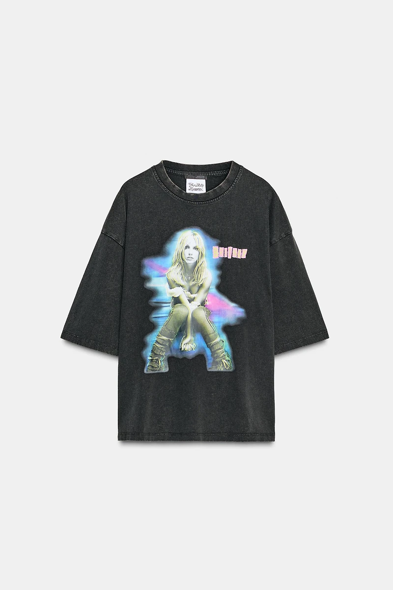 BRITNEY SPEASRS© WASHED EFFECT T-SHIRT