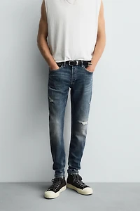 RIPPED SKINNY FIT JEANS
