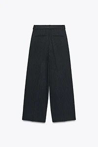 PLEATED BELTED PANTS
