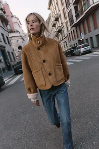 REVERSIBLE DOUBLE-FACED JACKET
