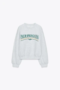 COTTON TEXT SWEATSHIRT
