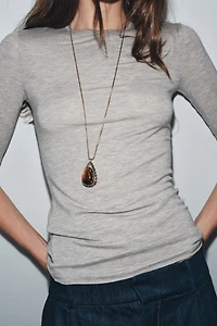 THREE-QUARTER SLEEVE T-SHIRT
