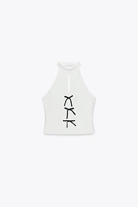 TIED HALTER TOP