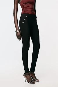 LEGGINGS OTTOMAN BOUTONS