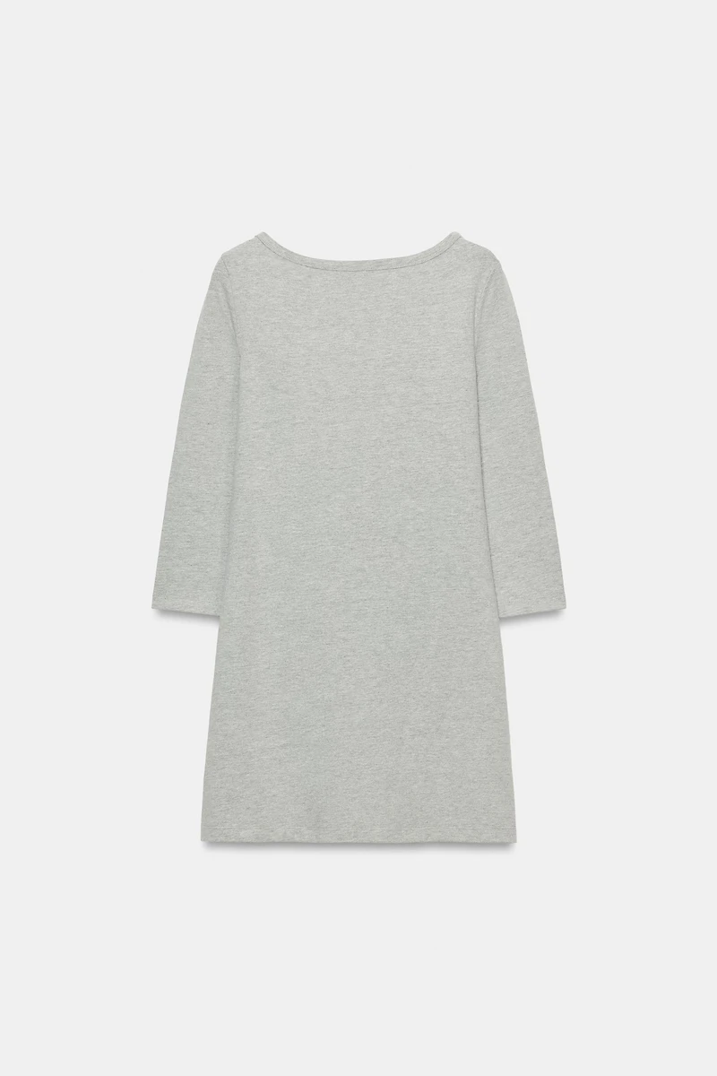 SHORT BOAT NECK DRESS