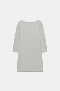 SHORT BOAT NECK DRESS