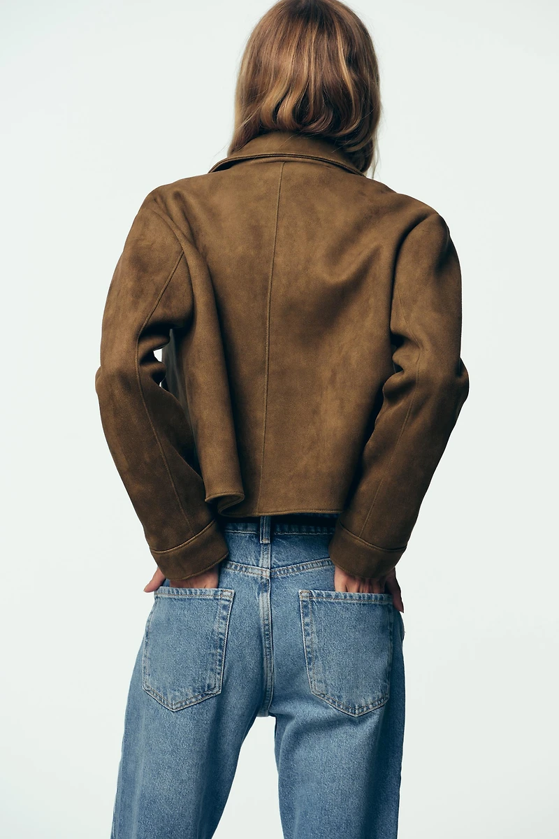 FAUX SUEDE JACKET