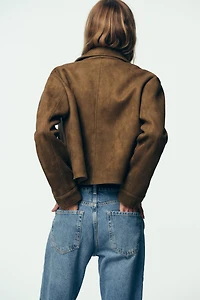 FAUX SUEDE JACKET