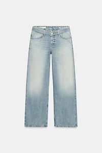 TRF MID-RISE BELTED JEANS