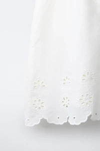 EMBROIDERED PETER PAN COLLAR ROMPER