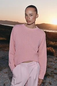 ASYMMETRIC HEM KNIT JUMPER