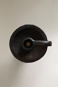 STONEWARE CANDLEHOLDER