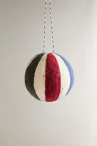 MULTICOLORED WOOL BALL CHRISTMAS TREE ORNAMENT