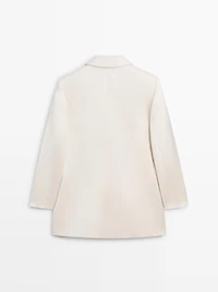 Satin blazer with buttons - STUDIO