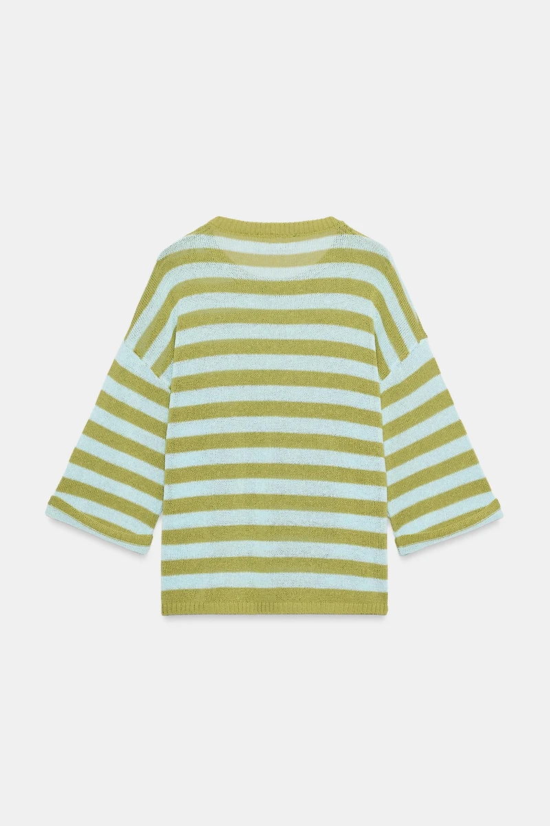 STRIPED KNIT JUMPER