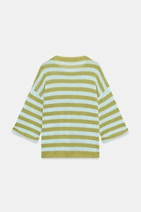 STRIPED KNIT JUMPER