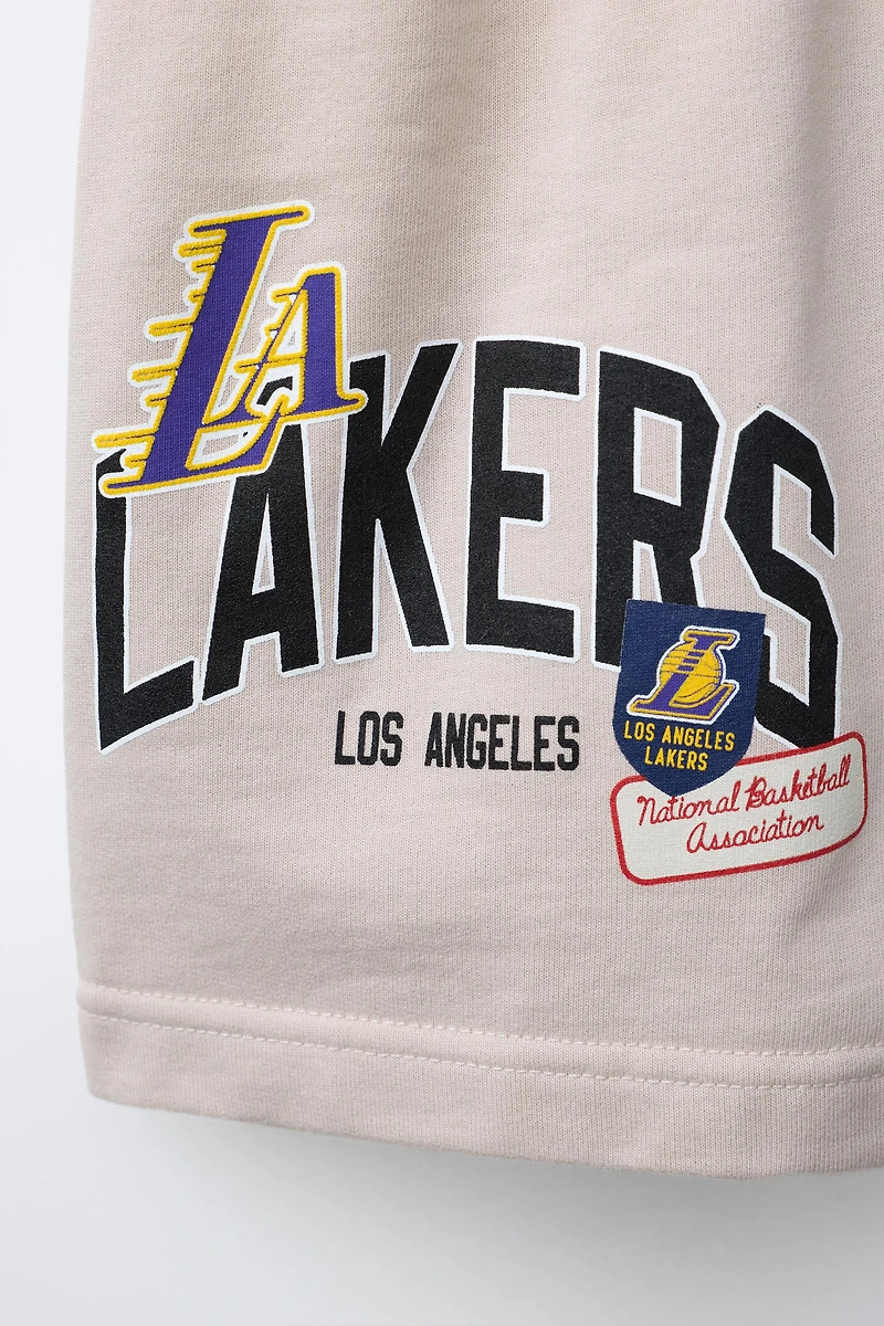 LOS ANGELES LAKERS NBA PLUSH SHORTS
